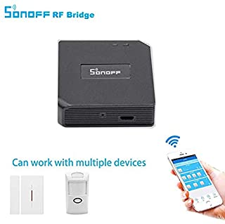 3 in 1 Kits:Sonoff RF Bridge WiFi 433Mhz + PIR2 PIR Infrared Human Sensor + DW1 Door and Window Alarm Sensor For Smart Home Remote Control by iOS Android Works with (Amazon Alexa Google Home)