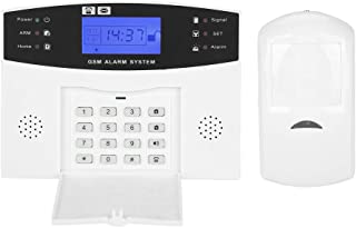 ASHATA 433MHz Sistema de Alarma gsm-Sistema de Alarma de Seguridad Rresidencial Inalambrico-Intercomunicador Sistema de Alarma con LCD Pantalla-Soporte SMA y Alarma de Marcacion(EU)