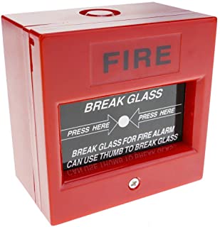 BeMatik - Pulsador Manual de Emergencia para alarmas de Incendios con luz LED