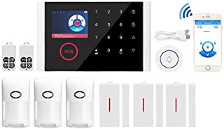 Bostar sistema de alarma Multi-network idioma inalambrico WIFI+GSM+GPRS sensor antirrobo para hogar oficina host inalambrico timbre (3#)