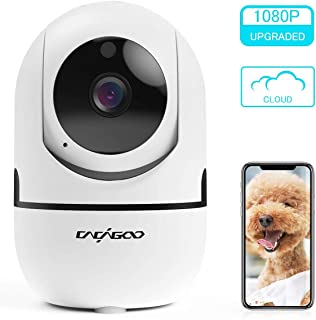 Camara de Vigilancia 1080P Wifi con Vision Nocturna- Camara de Mascota-Audio de 2 Vias- Giro - Inclinacion- Deteccion de Movimiento- Alarma Email- Camara de Seguridad