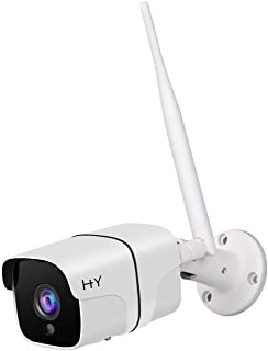 Camara de Vigilancia Exterior- H+Y Camara IP WiFi HD 1080P con Vision Nocturna- IR LED Motion Detection 2-Way Audio- Impermeable IP66 Camara de Seguridad para Casa Garden Garaje