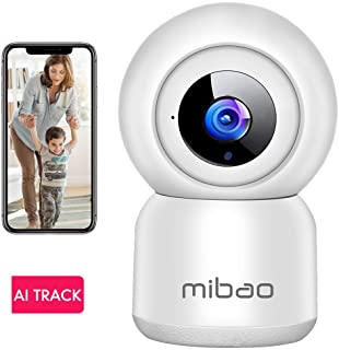 Camara de Vigilancia WiFi- Mibao 1080P Camara IP Inalambrica- HD Vision Nocturna- Deteccion de Movimiento Remoto- Alerta de aplicacion- Audio Bidireccional- Monitor para Bebe-Mascota-Tienda