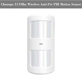 Chuango 315Mhz Wireless Anti-Pet PIR Sensor de Movimiento Detector infrarrojo pasivo Dual 25KG Pet inmune para Chuango gsm Sistema de Alarma para el hogar