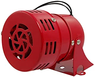 Cikuso AC 220V Rojo Metal Motor Impulsado Ataque Aereo de Sirena Cuerno de Alarma