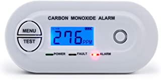 Detector de monoxido de carbono SCONDA EN 50291 certificado- detector de alarma de CO con pantalla LCD digital- alimentado por bateria