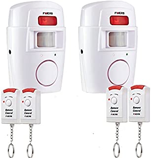 Fuers - Alarma del Sensor de Movimiento de casa Fuers Alarma hogar de Movimiento + 2 mandos a Distancia (2 piezaA)