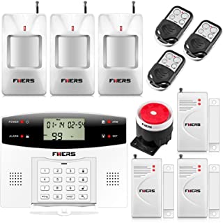 Fuers G2 Kit de Alarma de Hogar Inalambrica GSM-PSTN Sistema Alarma Seguridad Antirrobo Control por SMS-LLAMADA- SOS de un Clic para Mayores-Ninos