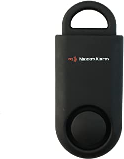iMaxAlarm Maxxm de Alarma-Alerta SOS maxx moviles de Alarma de Seguridad Personal Eco - Alarma de 130 dB - la Seguridad y la Seguridad del Dispositivo de Emergencia (Negro Mate)