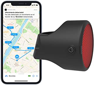 Invoxia 90067 Bike Tracker- Localizador GPS Antirrobo para Bicicleta- Reflector con Alertas en Tiempo Real- Suscripcion de 3 anos Incluida
