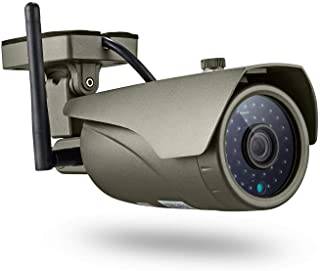 KERUI Camara Sistema de vigilancia Exterior Monitor IP 720P IP67 de Seguridad- deteccion de Movimiento y alertas de intrusion Resistente al Agua- Soporte iOS- Android y PC