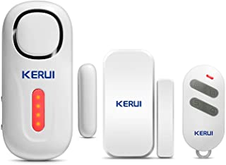 KERUI D2 Sensor de Alarma para Puertas y Ventanas para el Hogar Garaje Oficina- Kit de Sistema de Alarma para el Hogar Inalambrico DIY con Timbre de Alarma Contra Robos para la Seguridad de los Ninos