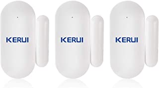 KERUI MC7 Mini Sensor Puerta y Ventana Inalambricos- Kit Alarma Antirrobo- Sensor Movimiento 433M- Compatible con KERUI Sistema Alarma Seguridad gsm-WiFi para Hogar-Tienda-Garaje-Oficina-Autocaravana