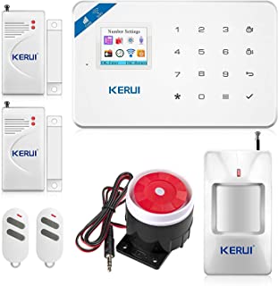 KERUI W18 WiFi alarma casa Intrusion GSM-SMS Kit Alarma Hogar Sistema De Alarma anti-intrusion con unidad central de alarma