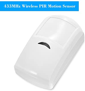OWSOO Sensor de Movimiento Inalambrico PIR con Alarma 433MHz Detector Infrarrojo para Seguridad de Hogar