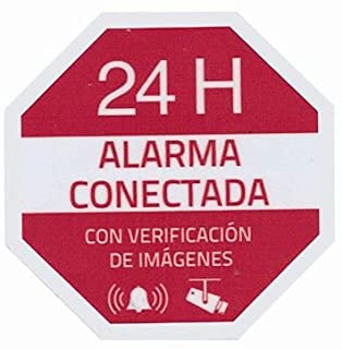Pegatina plastico alarma interior-exterior- Cablepelado