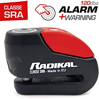 Radikal RK10 Antirrobo Disco con Alarma 120db +warning-  o10 doble cierre- Homologado SRA