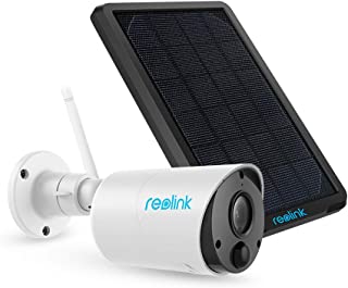 Reolink Camara IP Argus Eco de para Exteriores 100- Libre de Cables 1080p HD Bateria Recargable-Panel Solar de Seguridad WiFi con 2 vias de Audio para Hogar Seguridad (Panel Solar Incluido)