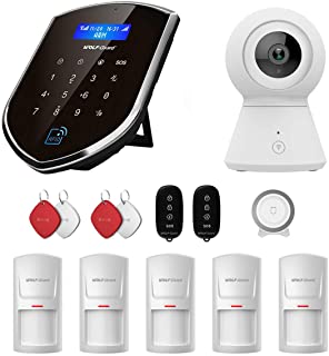 Sistema de seguridad para el hogar wolf-guard 3G - GSM Wifi (wm3gr) con camara de deteccion de movimiento- kit de vigilancia de alarma para el hogar DIY Smart (WCDMA)