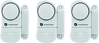 Smartwares 10.017.13 (SC07-3) Alarmas para Puertas y Ventanas- Blanco- Set de 3 Piezas