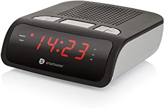 Smartwares CL-1459 – Reloj despertador con dos alarmas- radio FM