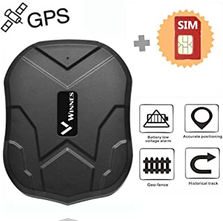 Tiempo Real Mini Portatil Localizador GPS- Incluye Tarjeta SIM con Plan de Datos para Seguimiento vehiculo Coche Personal GPS Tracker Bateria 5000mAh (TK905)