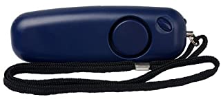 Vigilante 130 dB Personal Violacion-Jogger-Student Proteccion de alarma con luz LED de emergencia y incluido pilas AAA y activacion de Rip Cord - disponible en color gris o azul