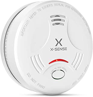 X-Sense Alarma de Humo SD11- Detector Fotoelectrico de Humo con Alarma de Incendio Inteligente- 10 Anos de Duracion de la Bateria y Chequeo Automatico- EN 14604- Certificacion CE