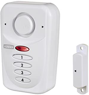 Xavax 00111982 Blanco Sistema de Alarma de Seguridad - Sistemas de Alarma de Seguridad (120 dB- Blanco- Botones- De plastico- Alcalino- 1-5 V)
